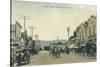 View of Horse Carriages on Castro Street - Mountain View, CA-Lantern Press-Stretched Canvas