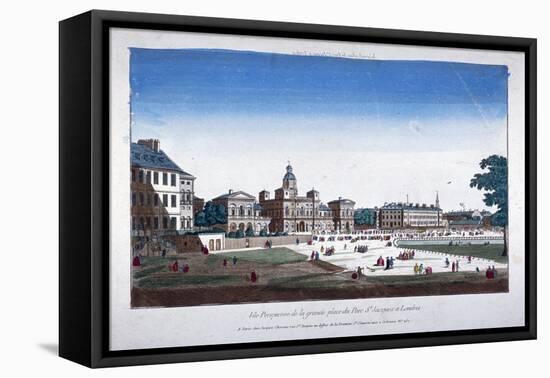 View of Horse Guards, Westminster, London, C1760-null-Framed Stretched Canvas