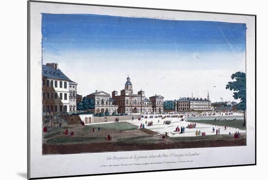 View of Horse Guards, Westminster, London, C1760-null-Mounted Giclee Print
