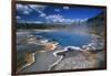 View of Hot Springs at Yellowstone National Park, Wyoming, USA-Scott T^ Smith-Framed Photographic Print