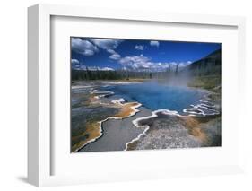 View of Hot Springs at Yellowstone National Park, Wyoming, USA-Scott T^ Smith-Framed Photographic Print