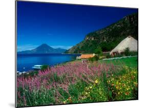 View of Hotel Grounds and Lake, Hotel Atitlan, Lake Atitlan, Guatemala-Alison Jones-Mounted Photographic Print