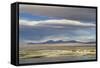 View of hotsprings and saltlake habitat, Atacama Desert, Bolivia-Ben Sadd-Framed Stretched Canvas