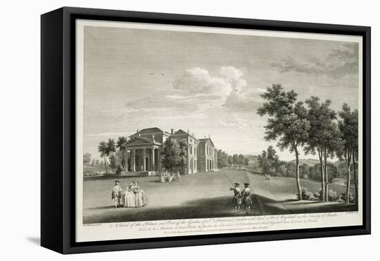 View of House and Part of Garden at West Wycombe, Buckinghamshire, engraved by William Woollett-William Hannan-Framed Stretched Canvas