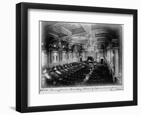 View of House of Representatives from Rear Balcony, 1906-null-Framed Giclee Print