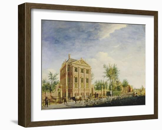 View of House Schwanenbur at Halfweg between Haarlem and Amsterdam. 1759-Jan Ekels the Elder-Framed Giclee Print
