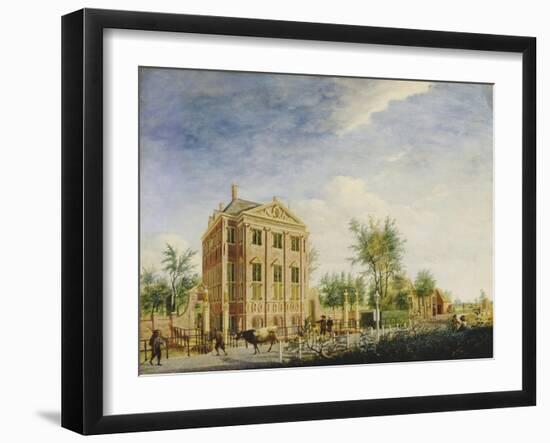 View of House Schwanenbur at Halfweg between Haarlem and Amsterdam. 1759-Jan Ekels the Elder-Framed Giclee Print