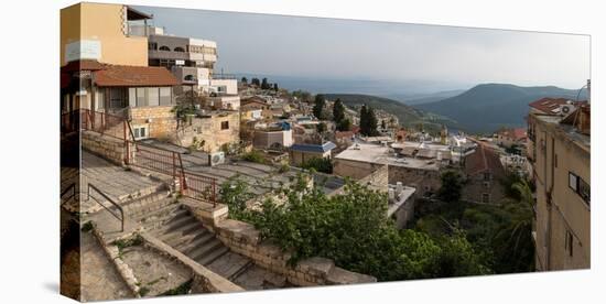 View of houses in a city, Safed (Zfat), Galilee, Israel-null-Stretched Canvas