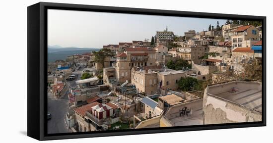 View of houses in a city, Safed (Zfat), Galilee, Israel-null-Framed Stretched Canvas