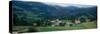 View of houses in a field, Esnazu, Basque Country, Pyrenees-Atlantiques, France-null-Stretched Canvas