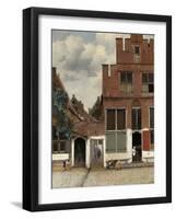 View of Houses in Delft, 1658-Johannes Vermeer-Framed Art Print