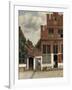 View of Houses in Delft, 1658-Johannes Vermeer-Framed Art Print