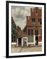 View of Houses in Delft, 1658-Johannes Vermeer-Framed Art Print