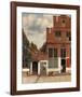 View of Houses in Delft, Known as The Little Street, c. 1658-Johannes Vermeer-Framed Art Print