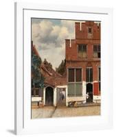 View of Houses in Delft, Known as The Little Street, c. 1658-Johannes Vermeer-Framed Art Print