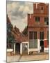 View of Houses in Delft, Known as The Little Street, c. 1658-Johannes Vermeer-Mounted Art Print