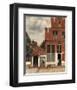 View of Houses in Delft, Known as The Little Street, c. 1658-Johannes Vermeer-Framed Art Print