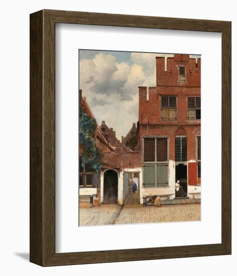 View of Houses in Delft, Known as The Little Street, c. 1658-Johannes Vermeer-Framed Art Print