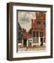 View of Houses in Delft, Known as The Little Street, c. 1658-Johannes Vermeer-Framed Art Print