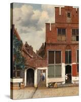 View of Houses in Delft, Known as The Little Street, c. 1658-Johannes Vermeer-Stretched Canvas