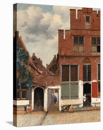 View of Houses in Delft, Known as The Little Street, c. 1658-Johannes Vermeer-Stretched Canvas