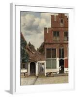 View of Houses in Delft, known as 'The Little Street', C.1658-Johannes Vermeer-Framed Giclee Print