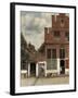 View of Houses in Delft, known as 'The Little Street', C.1658-Johannes Vermeer-Framed Giclee Print