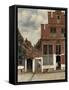 View of Houses in Delft, known as 'The Little Street', C.1658-Johannes Vermeer-Framed Stretched Canvas