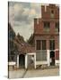 View of Houses in Delft, known as 'The Little Street', C.1658-Johannes Vermeer-Stretched Canvas