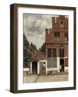 View of Houses in Delft, known as 'The Little Street', C.1658-Johannes Vermeer-Framed Giclee Print