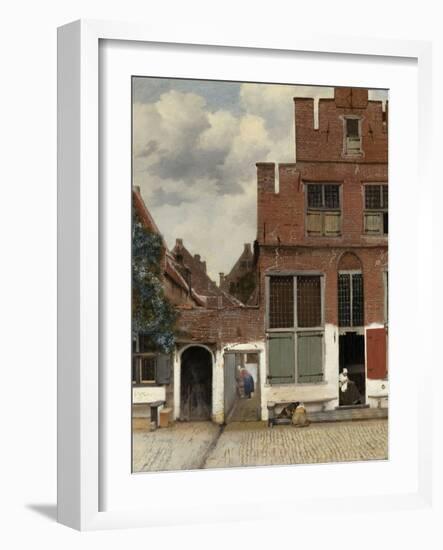 View of Houses in Delft, known as 'The Little Street', C.1658-Johannes Vermeer-Framed Giclee Print