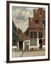 View of Houses in Delft, known as the Little Street-Johannes Vermeer-Framed Art Print