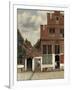 View of Houses in Delft, known as the Little Street-Johannes Vermeer-Framed Art Print