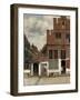 View of Houses in Delft, known as the Little Street-Johannes Vermeer-Framed Art Print