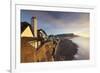 View of Houses Overlooking Sidmouth Seafront, Sidmouth, Devon, England. Winter-Adam Burton-Framed Photographic Print