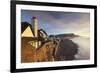 View of Houses Overlooking Sidmouth Seafront, Sidmouth, Devon, England. Winter-Adam Burton-Framed Photographic Print