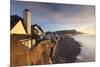 View of Houses Overlooking Sidmouth Seafront, Sidmouth, Devon, England. Winter-Adam Burton-Mounted Photographic Print