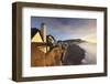 View of Houses Overlooking Sidmouth Seafront, Sidmouth, Devon, England. Winter-Adam Burton-Framed Photographic Print