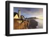 View of Houses Overlooking Sidmouth Seafront, Sidmouth, Devon, England. Winter-Adam Burton-Framed Photographic Print
