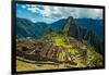 View of Huayna Picchu and Machu Picchu Ruins, UNESCO World Heritage Site, Peru, South America-Laura Grier-Framed Premium Photographic Print