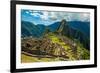 View of Huayna Picchu and Machu Picchu Ruins, UNESCO World Heritage Site, Peru, South America-Laura Grier-Framed Photographic Print