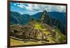 View of Huayna Picchu and Machu Picchu Ruins, UNESCO World Heritage Site, Peru, South America-Laura Grier-Framed Photographic Print