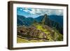 View of Huayna Picchu and Machu Picchu Ruins, UNESCO World Heritage Site, Peru, South America-Laura Grier-Framed Photographic Print