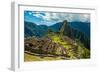 View of Huayna Picchu and Machu Picchu Ruins, UNESCO World Heritage Site, Peru, South America-Laura Grier-Framed Photographic Print