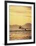 View of Humpback Whale Tail and Fishing Boat, Inside Passage, Alaska, USA-Stuart Westmoreland-Framed Photographic Print