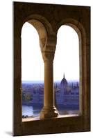 View of Hungarian Parliament Building from Fisherman's Bastion, Budapest, Hungary, Europe-Neil Farrin-Mounted Photographic Print