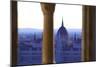 View of Hungarian Parliament Building from Fisherman's Bastion, Budapest, Hungary, Europe-Neil Farrin-Mounted Photographic Print