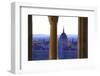 View of Hungarian Parliament Building from Fisherman's Bastion, Budapest, Hungary, Europe-Neil Farrin-Framed Photographic Print