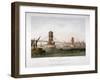 View of Hungerford Bridge from the East, London, 1854-Louis Julien Jacottet-Framed Giclee Print