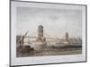 View of Hungerford Suspension Bridge and Boats on the River Thames, London, 1854-Louis Julien Jacottet-Mounted Giclee Print